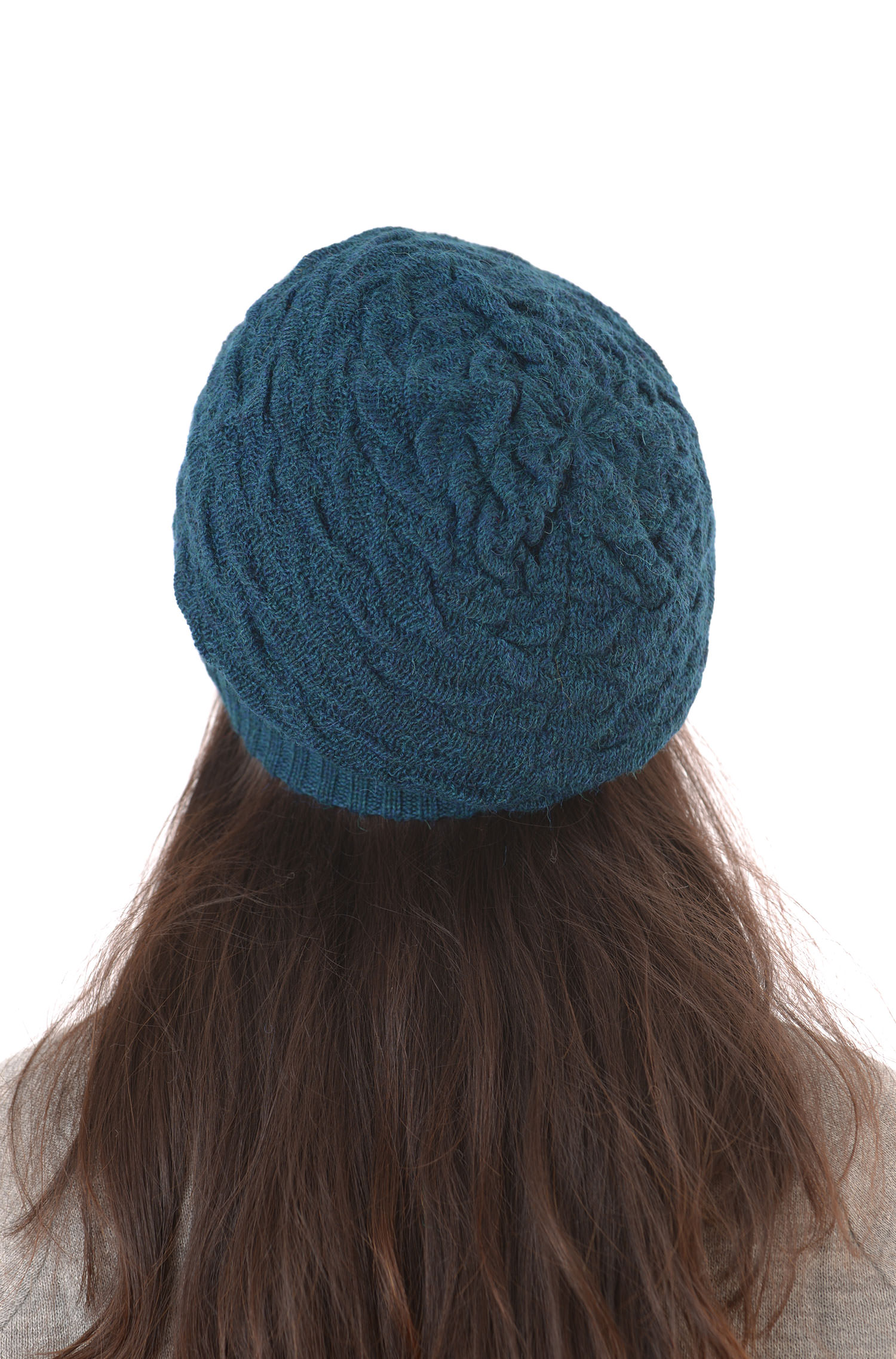 Damen Strick-Beret / Basken-Mütze/ Beanie aus reinem Alpaka – Bild 2
